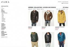 Zara online Shop Schweiz