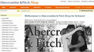 Abercrombie & Fitch online Shop Schweiz