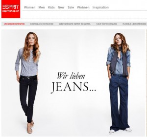 Esprit online Shop Schweiz