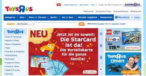 Toys'R'us online Shop Schweiz