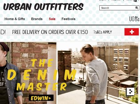 Urban Outfitters online Shop