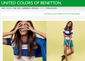 Benetton online Shop Schweiz