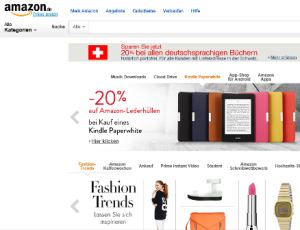 Amazon online Shop - Schweiz