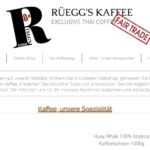 Fairtrade Kaffee aus Thailand – Rüeggs Kaffee online Shop
